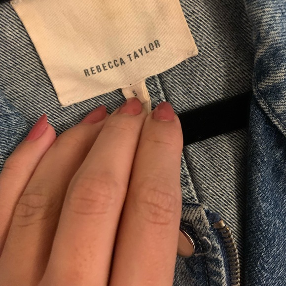 NWOT Rebecca Taylor Denim Jacket Size Small - Picture 3 of 3
